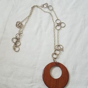 Wooden/metal necklace